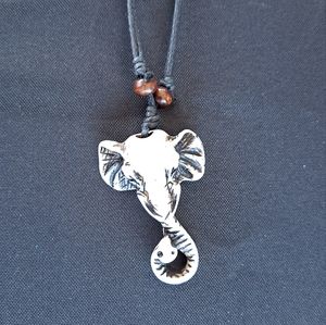 Carved Elephant Necklace